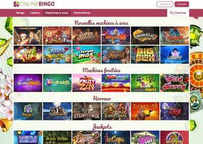 Machines à sous OnlineBingo