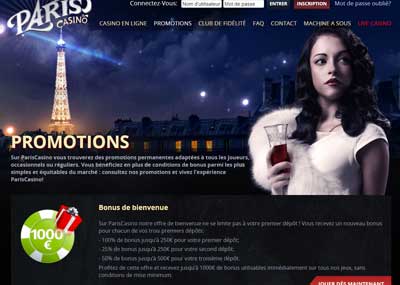 Promotions Paris Casino